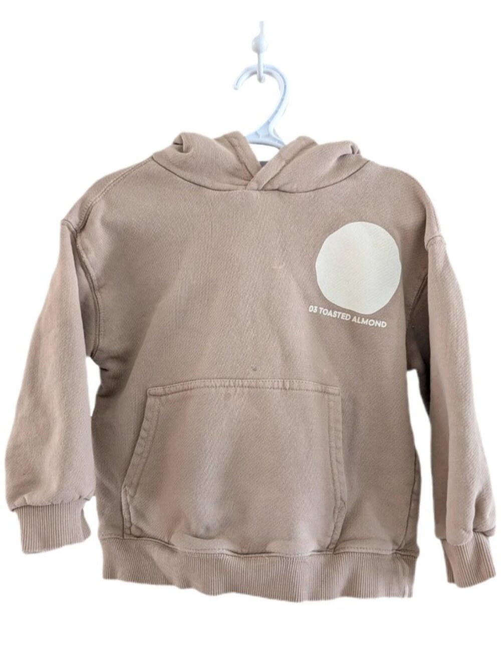 ZARA‎ Beige Thick Toasted Almond Beige Toddler Hoodie 3-4yrs